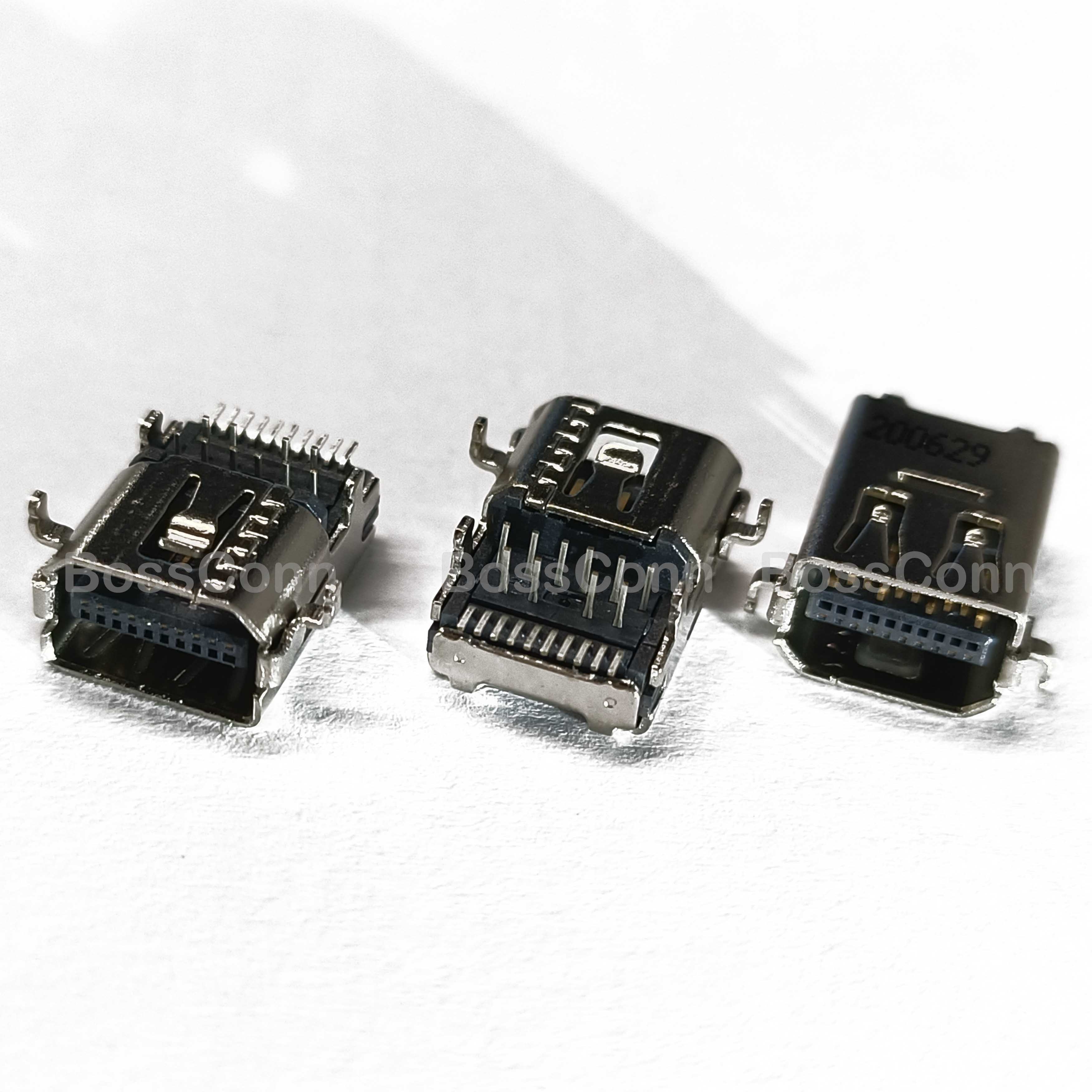 Mini Displayport Female Connector For PCB end