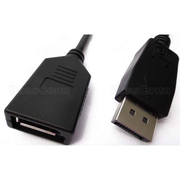 Displayport male to female adapter