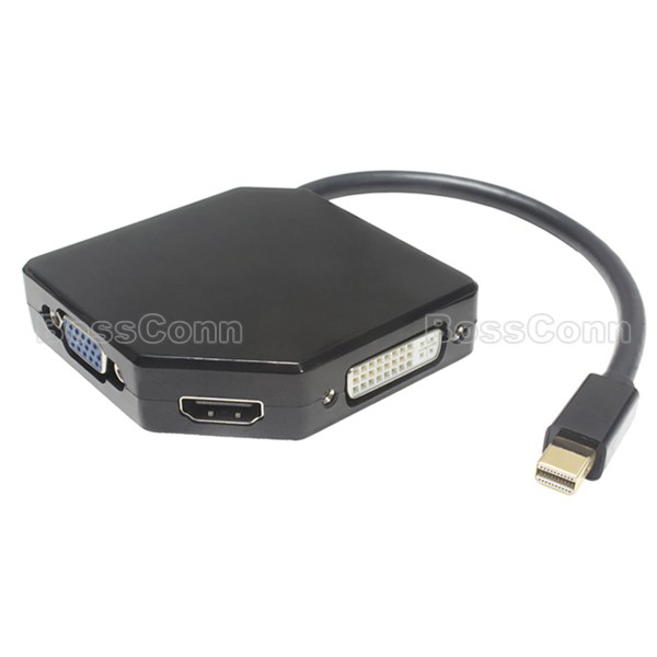 Mini Displayport to DVI-HDMI-VGA adapter