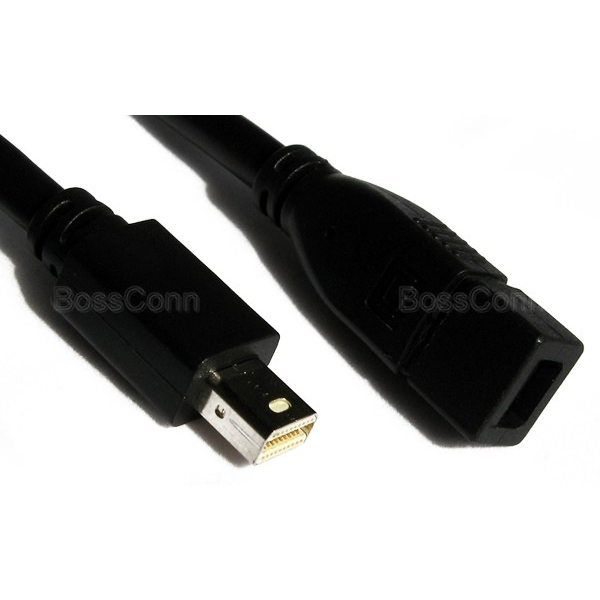 Mini Displayport Male to Mini Displayport Female Cable