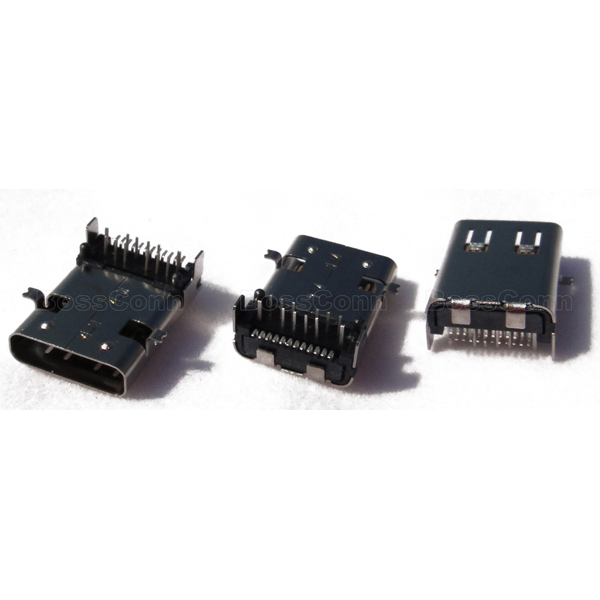USB 3.1 Type C Female Connector For PCB End
