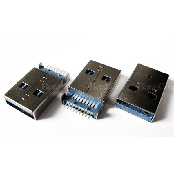 USB 3.0 A Male Sink Board Type SMT