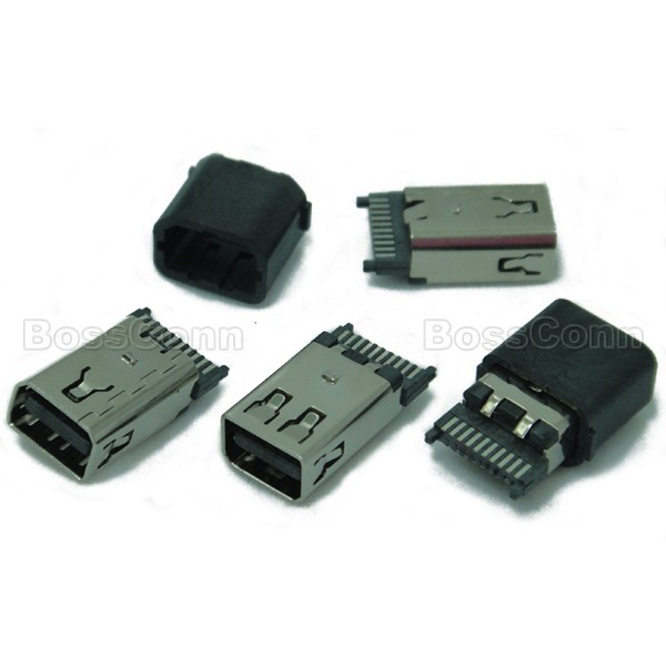 Mini Displayport Female Connector Soldering Type